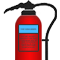 M28/L2 Extinguishers are Dry Powder Fire Extinguishers in Signal Red with a French Blue Panel above the Instructons